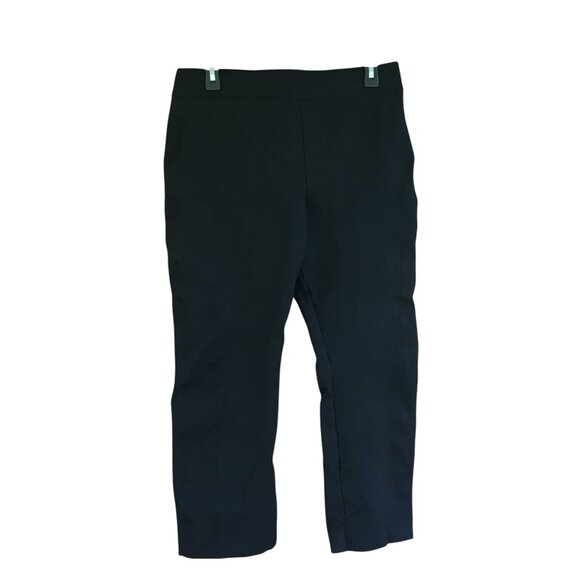 Spanx PerfectFit Slim Straight Ponte Pants Black High Rise Workwear Chic Petite - Picture 3 of 9